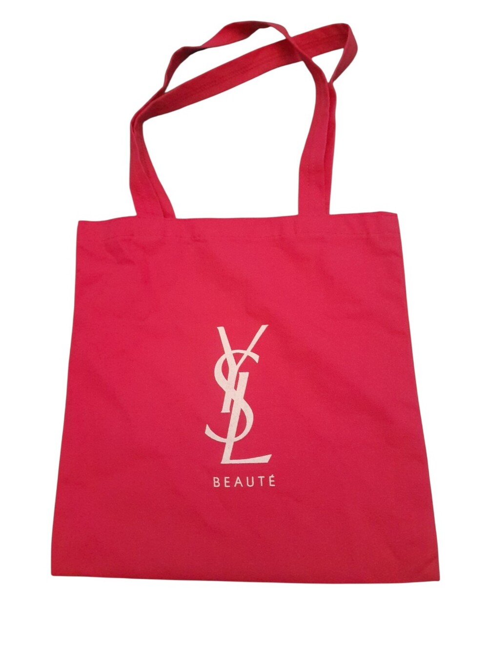 YSL Beauty Pink Canvas Cloth Tote Bag